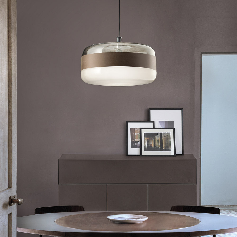 Futura Pendant Light in living room.
