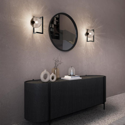 Globose Wall Light in living room.