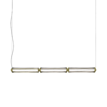 Jeff SP1 Linear LED Pendant Light in Matt Gold.