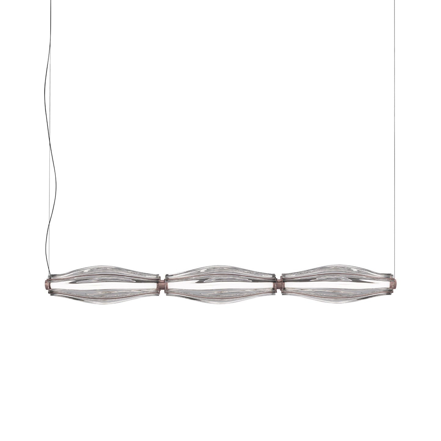 Jeff SP2 Linear LED Pendant Light in Matt Copper.