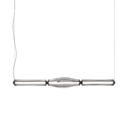 Jeff SP3 Linear LED Pendant Light in Matt Black Nickel.