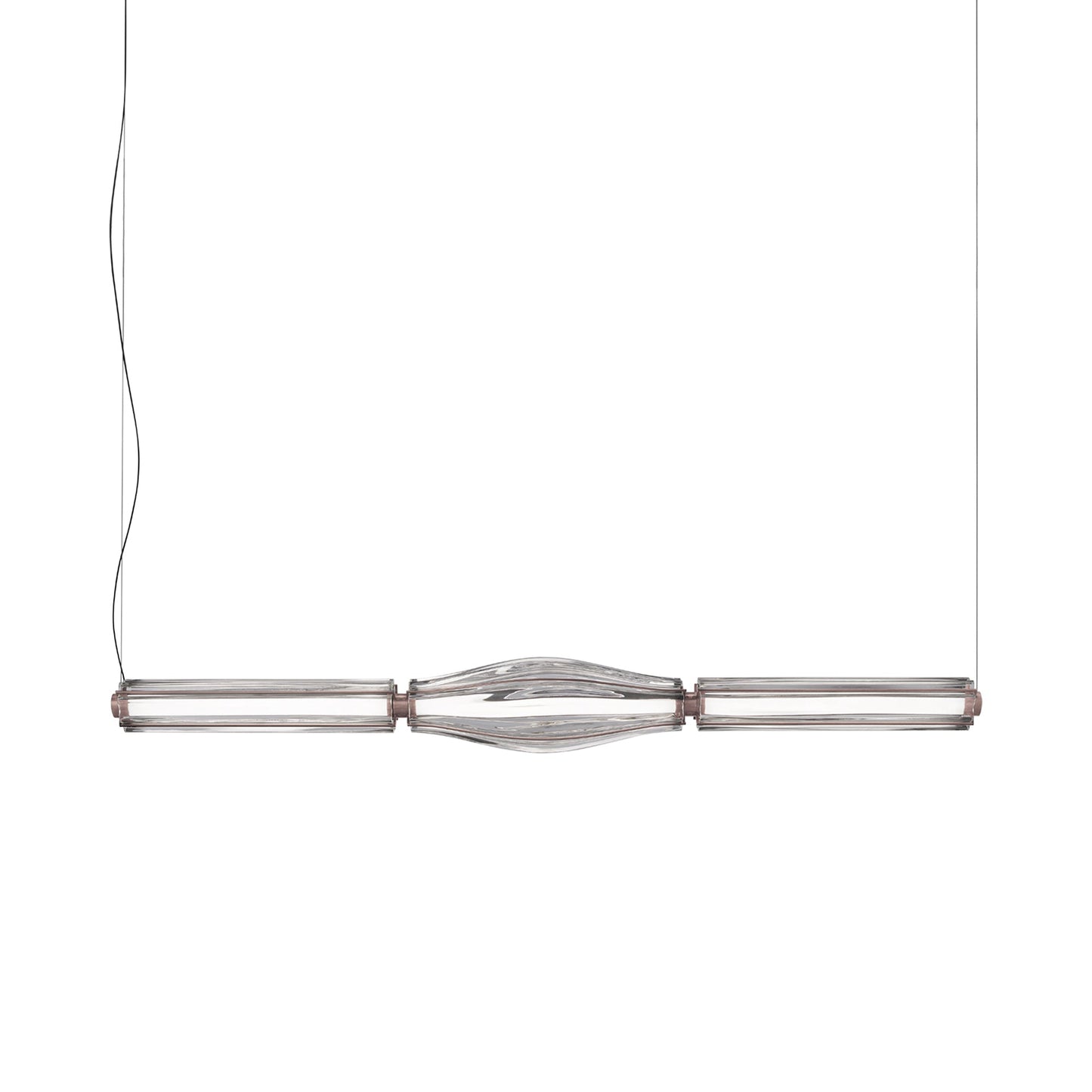 Jeff SP3 Linear LED Pendant Light in Matt Copper.