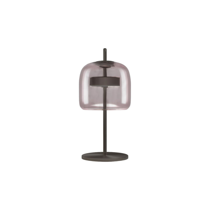 Jube LED Table Lamp in Light Amethyst Transparent/Matt Black(Small).