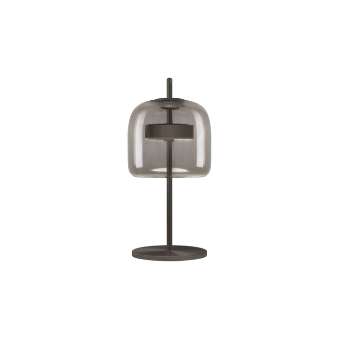 Jube LED Table Lamp in Smoky Transparent/Matt Black(Small).