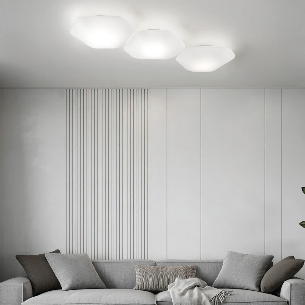 Modulor LED Ceiling / Wall Light in living room.