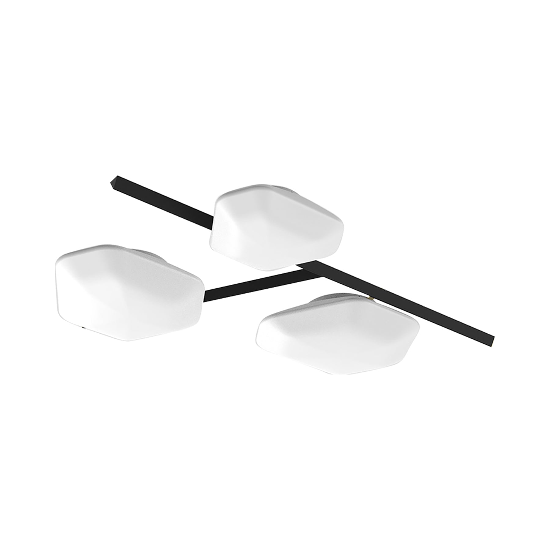 Modulor PP2 Linear LED Ceiling / Wall Light in Matt Black.