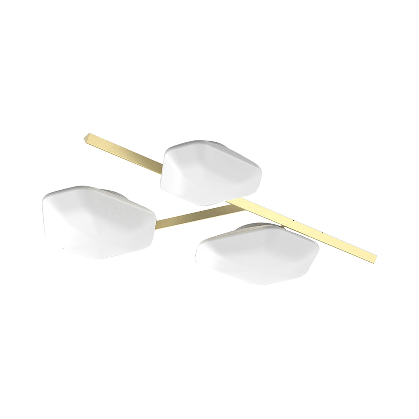Modulor PP2 Linear LED Ceiling / Wall Light in Painted Brass.