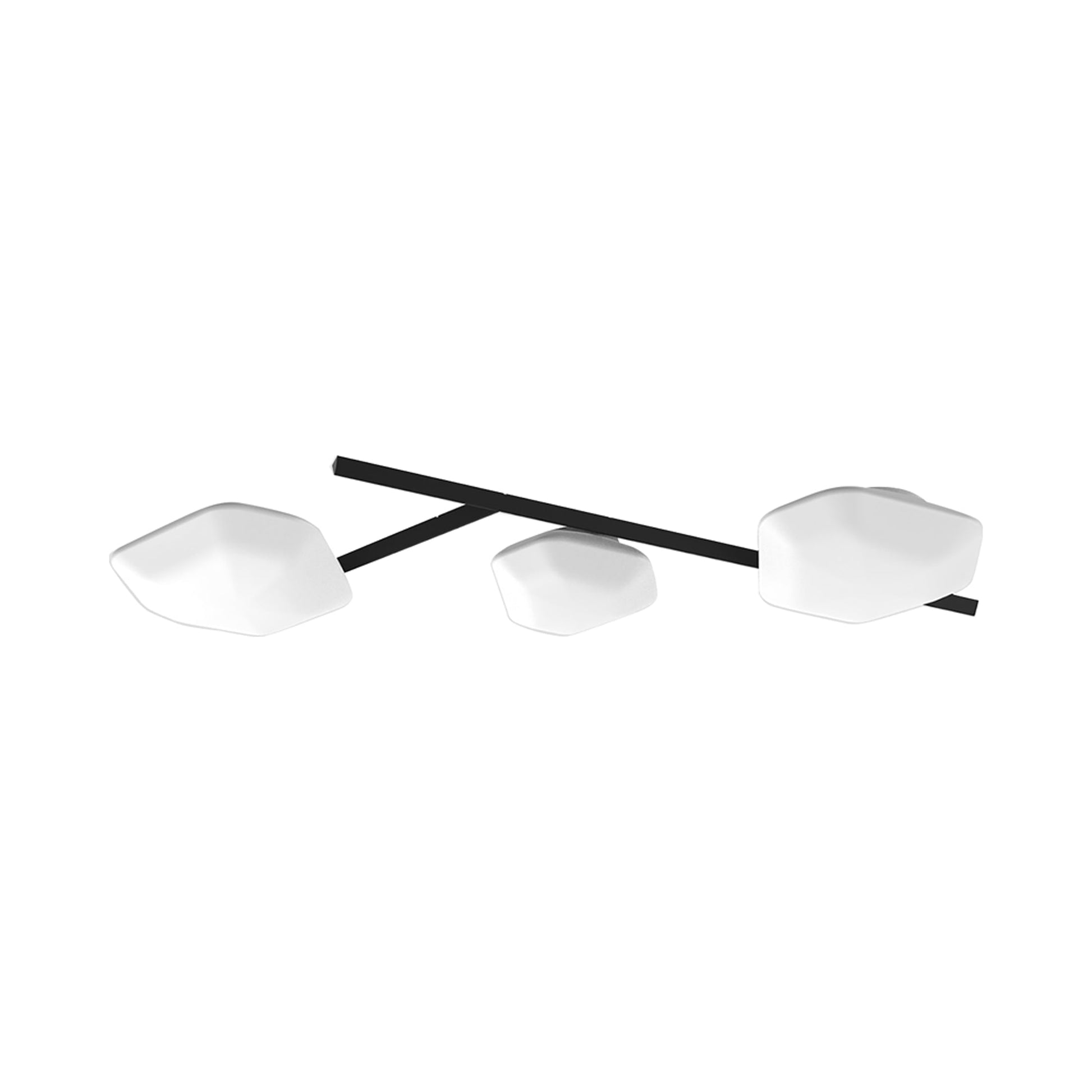 Modulor PP3 Linear LED Ceiling / Wall Light in Matt Black.