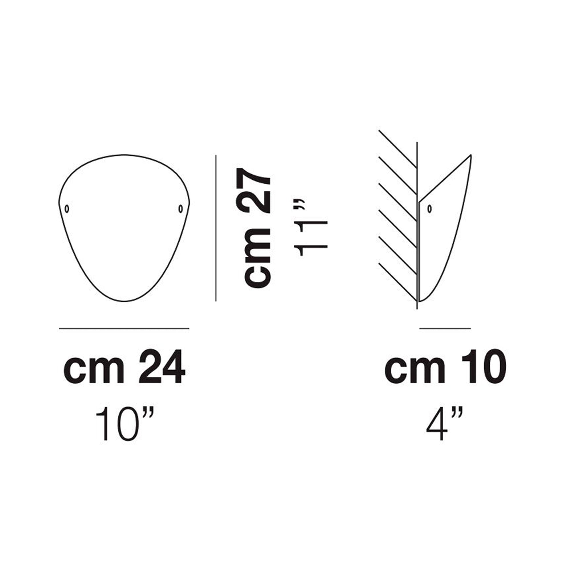 Ovalina Wall Light  - line drawing.