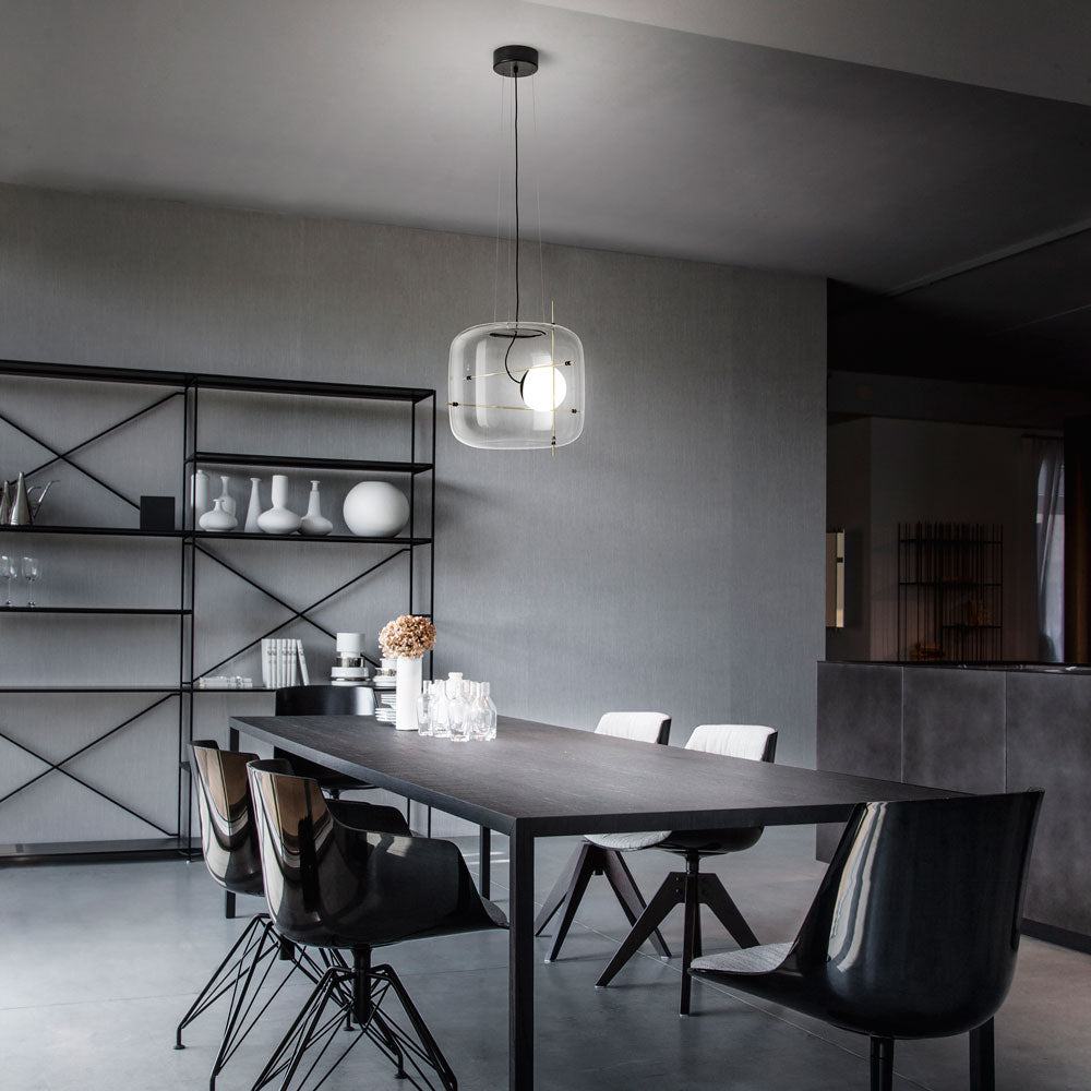 Plot LED Pendant Light in dining room.