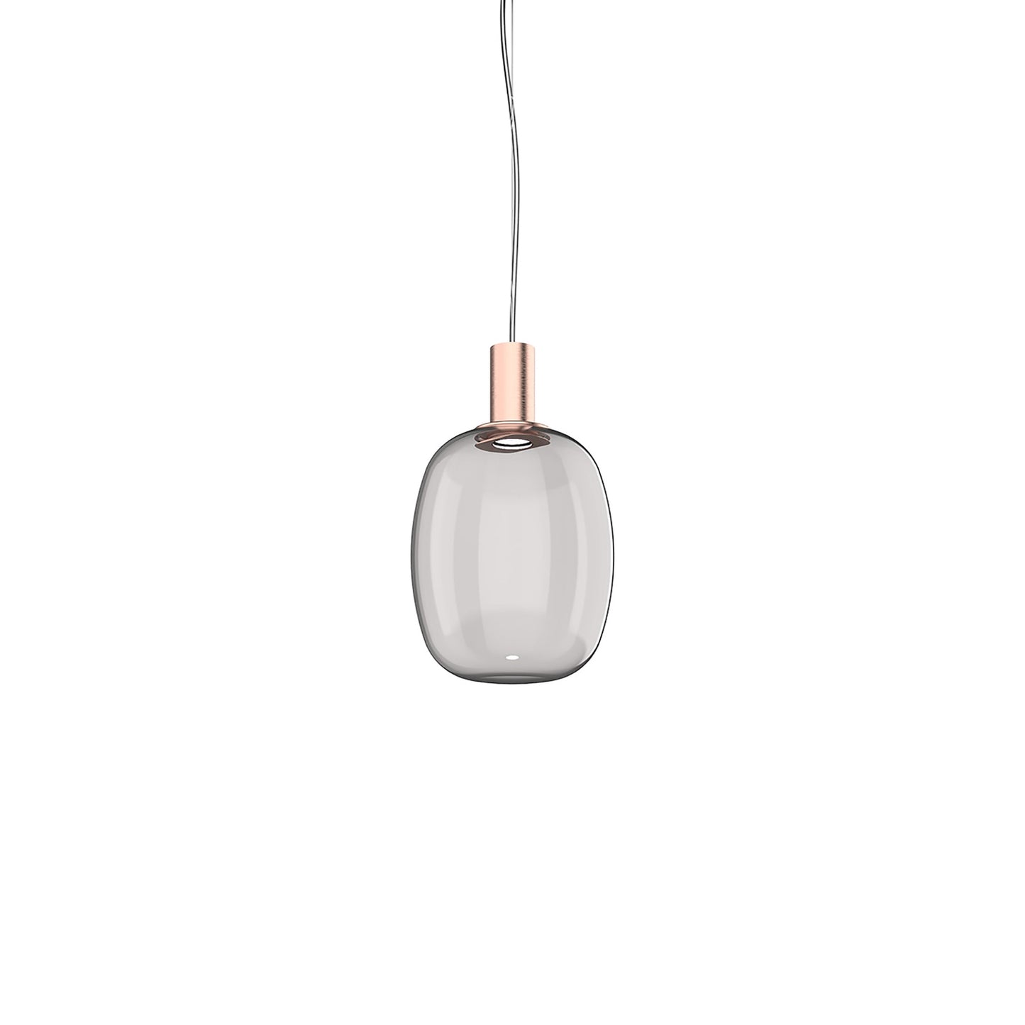 Riflesso LED Pendant Light in Matt Copper 2/Smoky Transparent (Small).