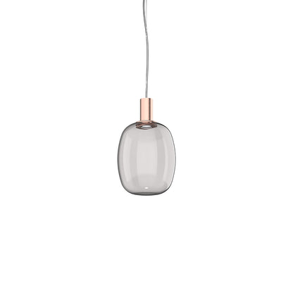 Riflesso LED Pendant Light in Matt Copper 2/Smoky Transparent (Small).
