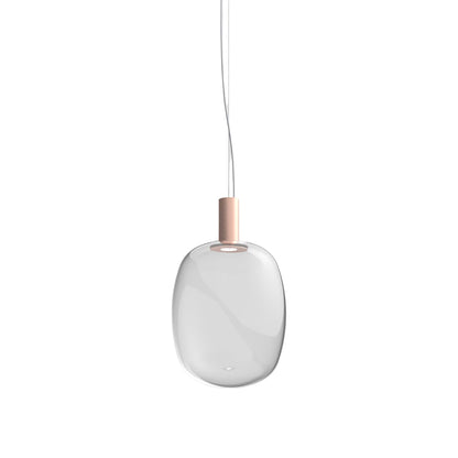 Riflesso LED Pendant Light in Matt Copper 2/Crystal Transparent (Large).