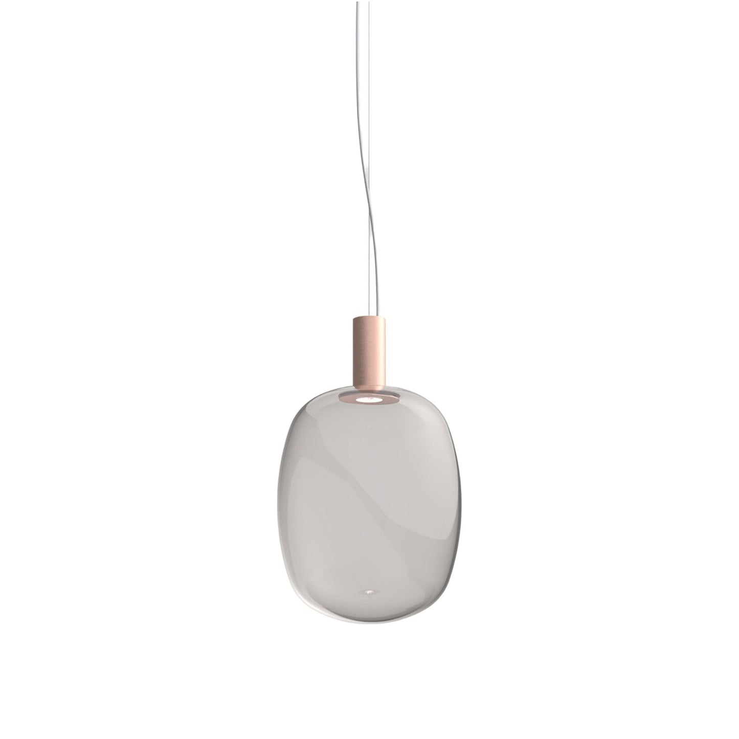 Riflesso LED Pendant Light in Matt Copper 2/Smoky Transparent (Large).
