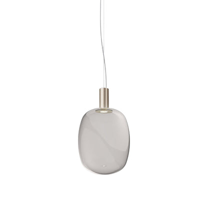 Riflesso LED Pendant Light in Matt Gold 3/Smoky Transparent (Large).