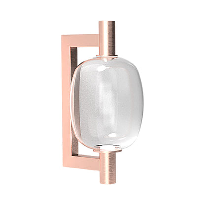 Riflesso LED Wall Light in Matt Copper 2/Crystal Transparent.