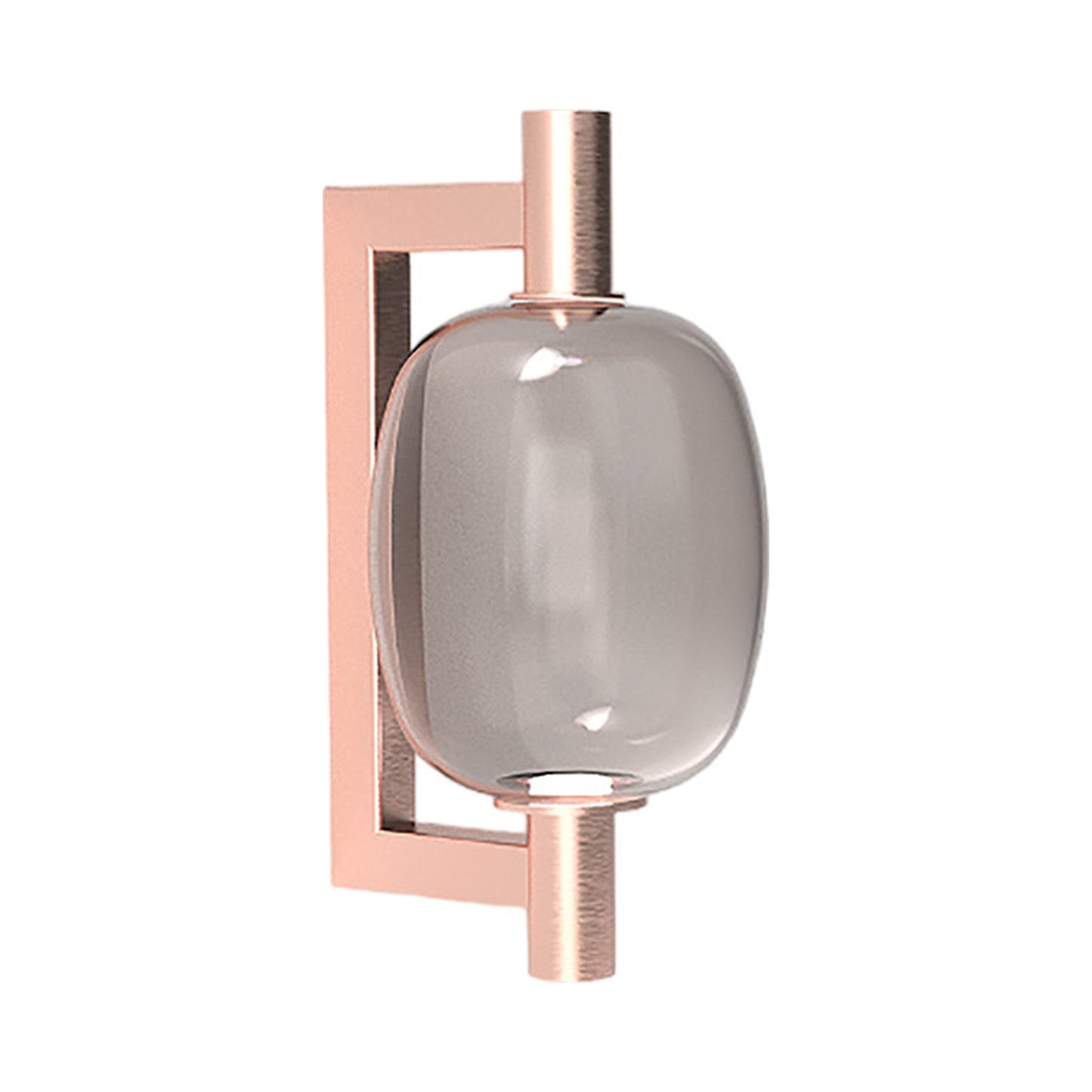 Riflesso LED Wall Light in Matt Copper 2/Smoky Transparent.