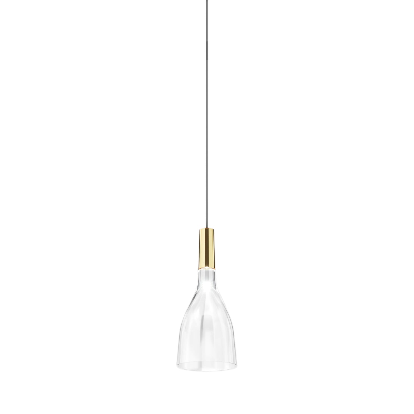 Scintilla LED Pendant Light in Glossy Brass 2.