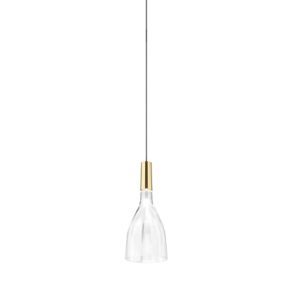 Scintilla LED Pendant Light in Glossy Brass 2.