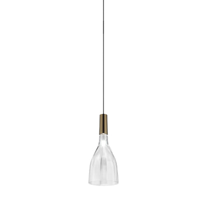 Scintilla LED Pendant Light in Glossy Bronze 2.