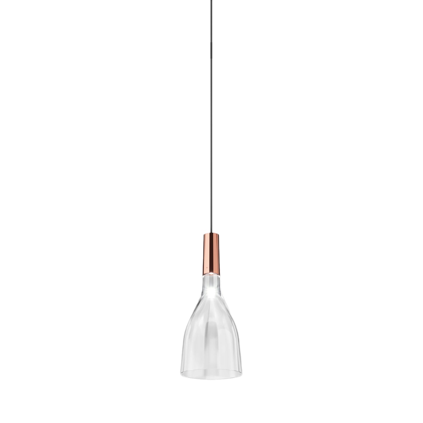 Scintilla LED Pendant Light in Glossy Copper.