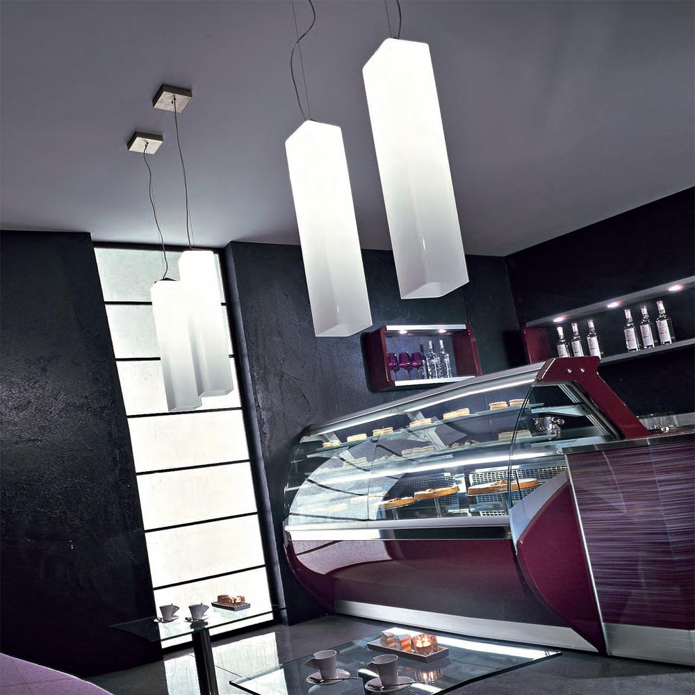 Tubes Pendant Light in restaurant.