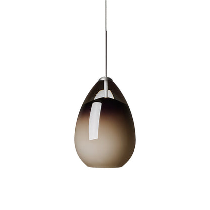 Alina Pendant Light in Satin Nickel/Smoke.
