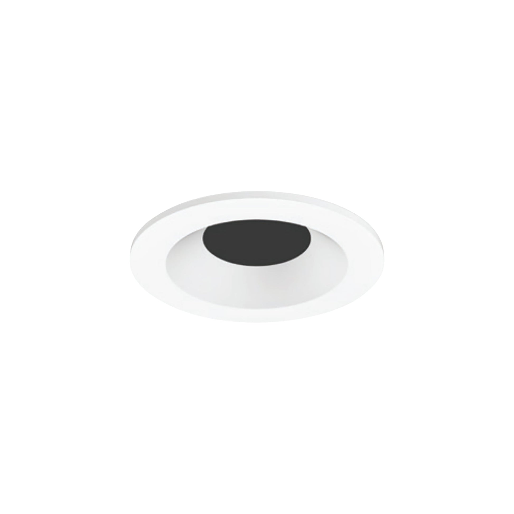 Entra 3-Inch Trim in White (Flanged/Round/Bevel).