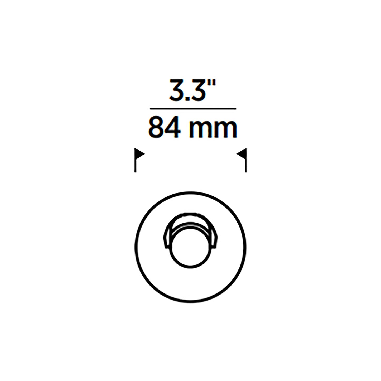 Entra CL 3-Inch LED Adjustable Trim/Module - line drawing.