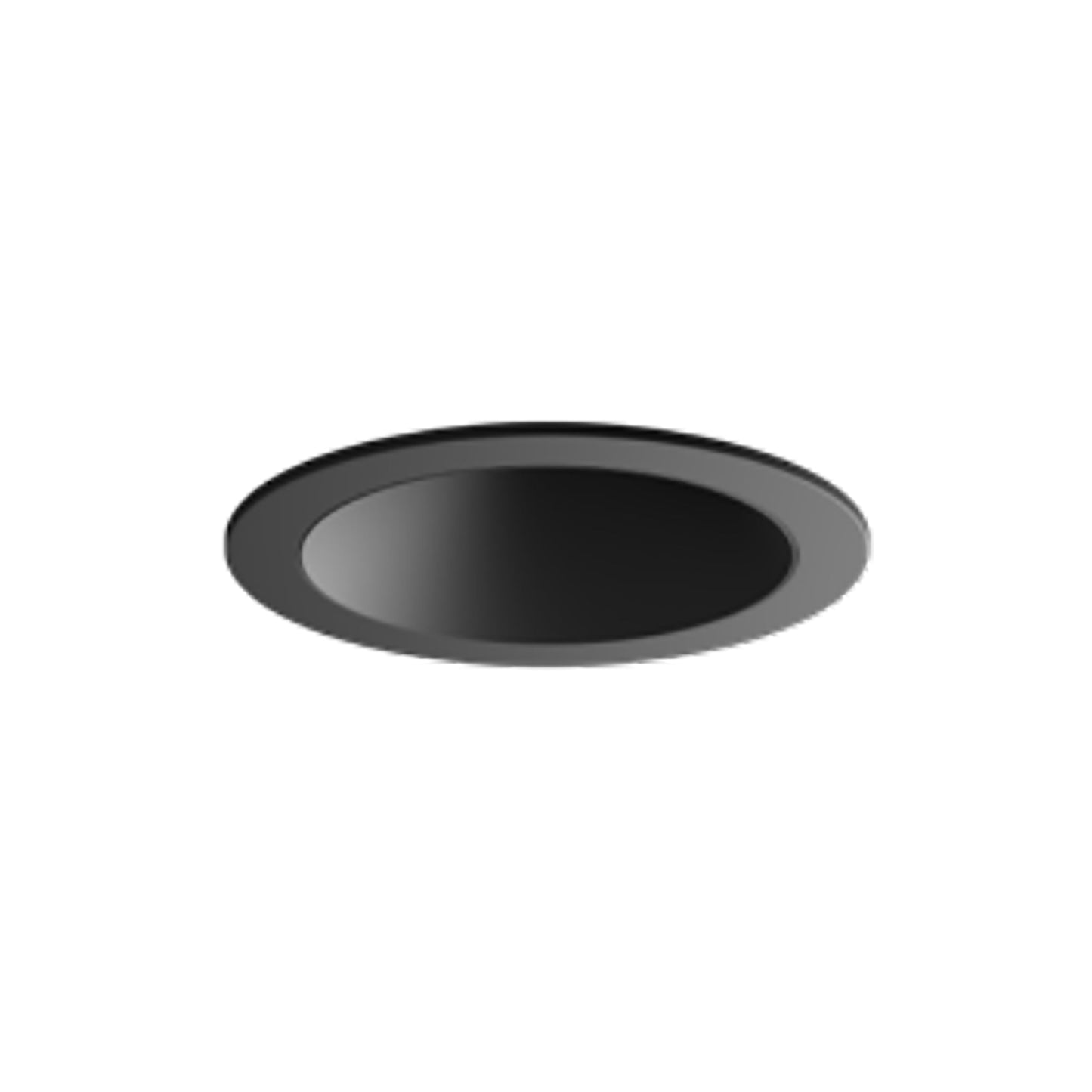 Entra CL 3-Inch LED Downlight Trim/Module in Black (Round/Flanged).