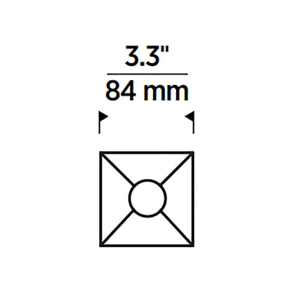 Entra CL 3-Inch LED Downlight Trim/Module - line drawing.