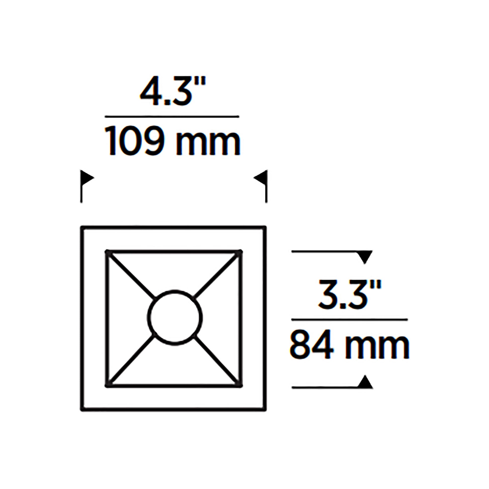 Entra CL 3-Inch LED Downlight Trim/Module - line drawing.