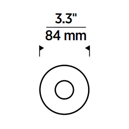 Entra CL 3-Inch LED Downlight Trim/Module - line drawing.