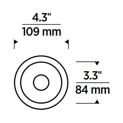 Entra CL 3-Inch LED Downlight Trim/Module - line drawing.