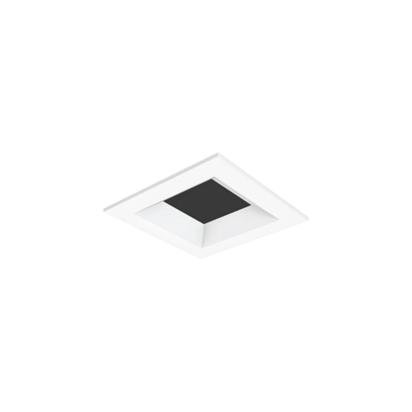Entra Square 3-Inch Trim in White (Flanged/Bevel).