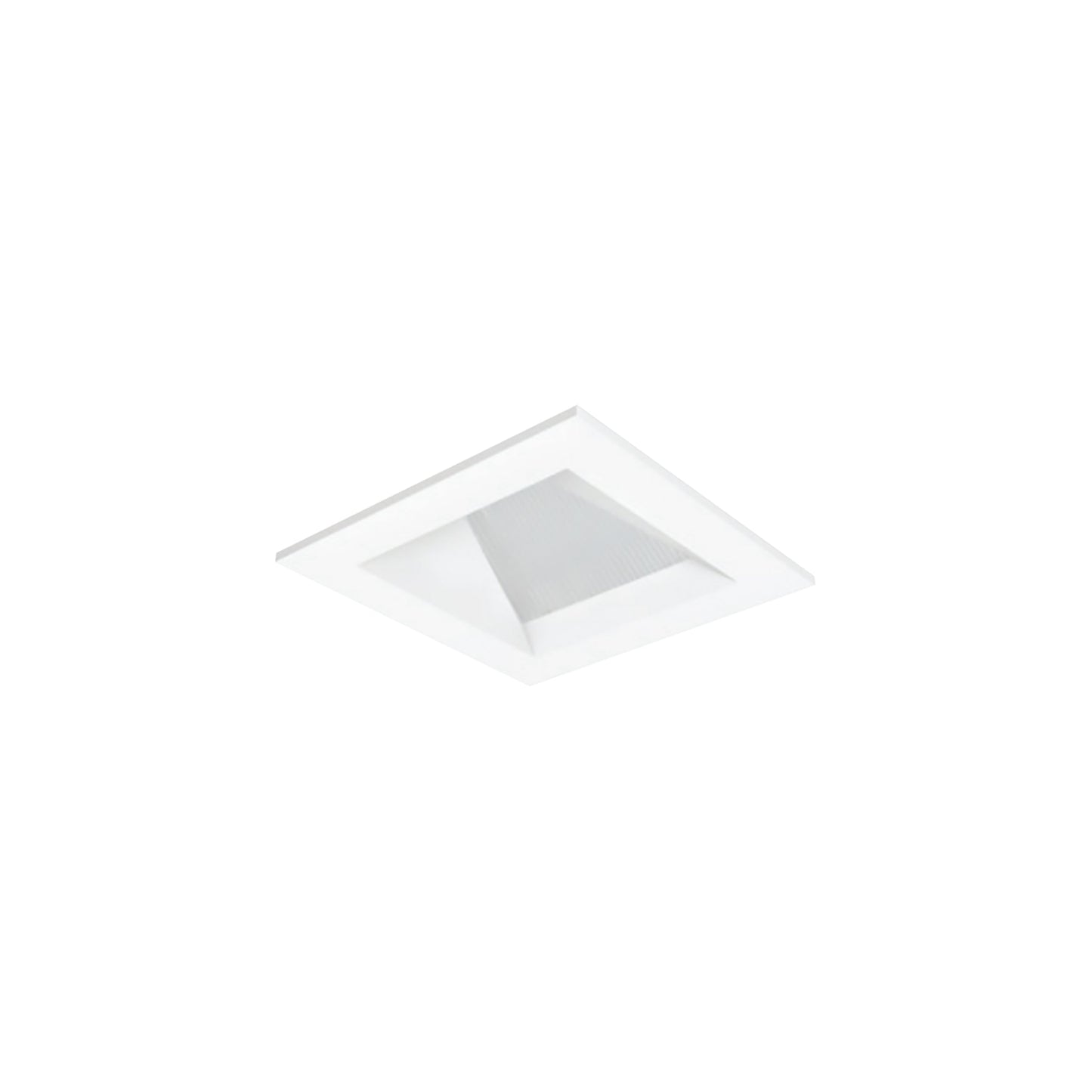 Entra Square 3-Inch Trim in White (Flanged/Wall Wash).