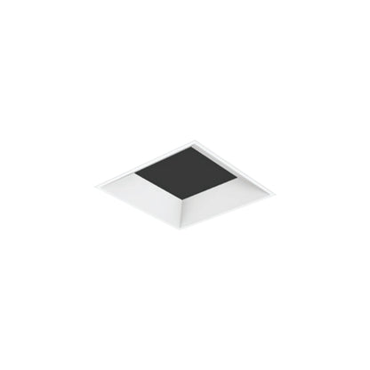 Entra Square 3-Inch Trim in White (Flangeless/Bevel).