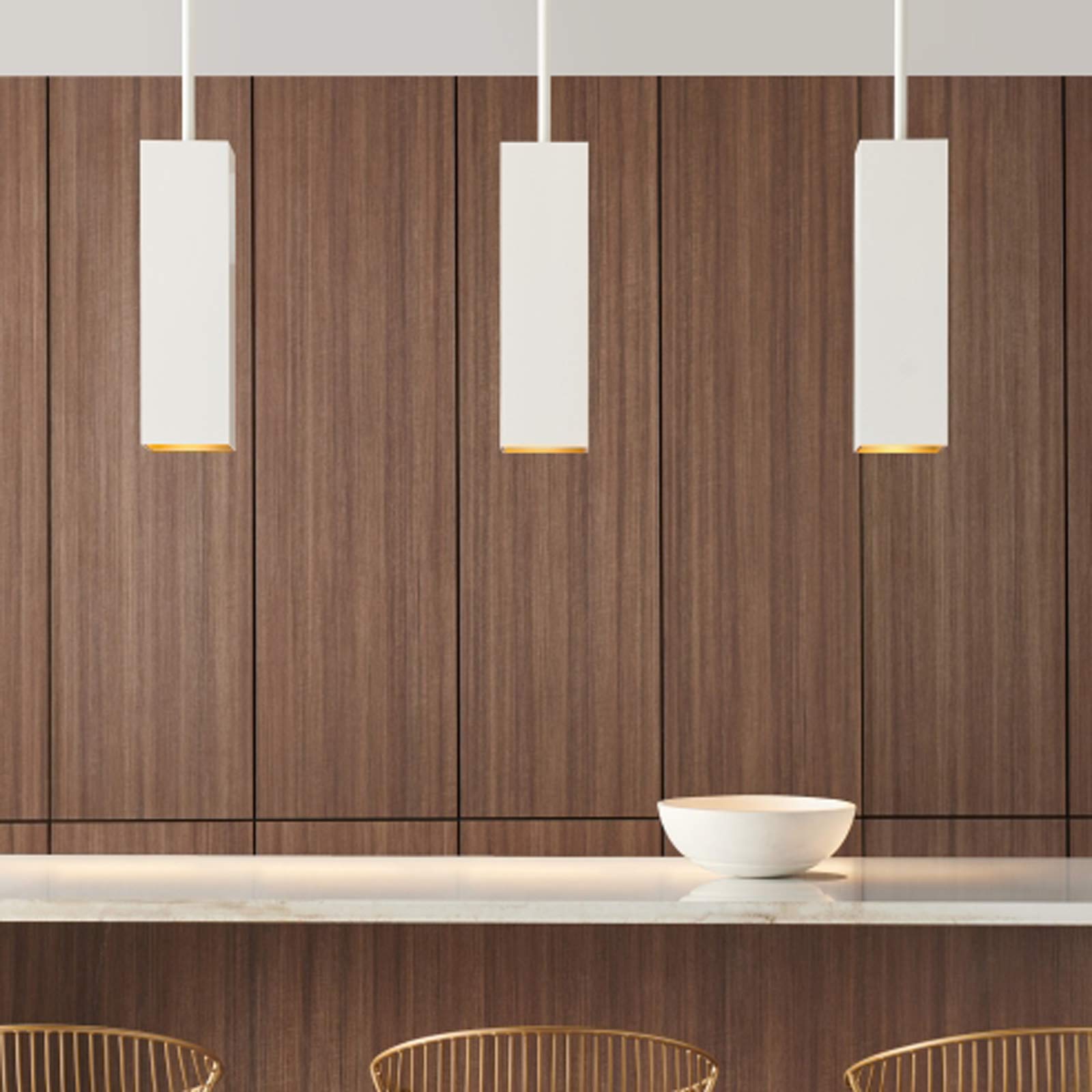 Exo 18 LED Pendant Light in dining room.