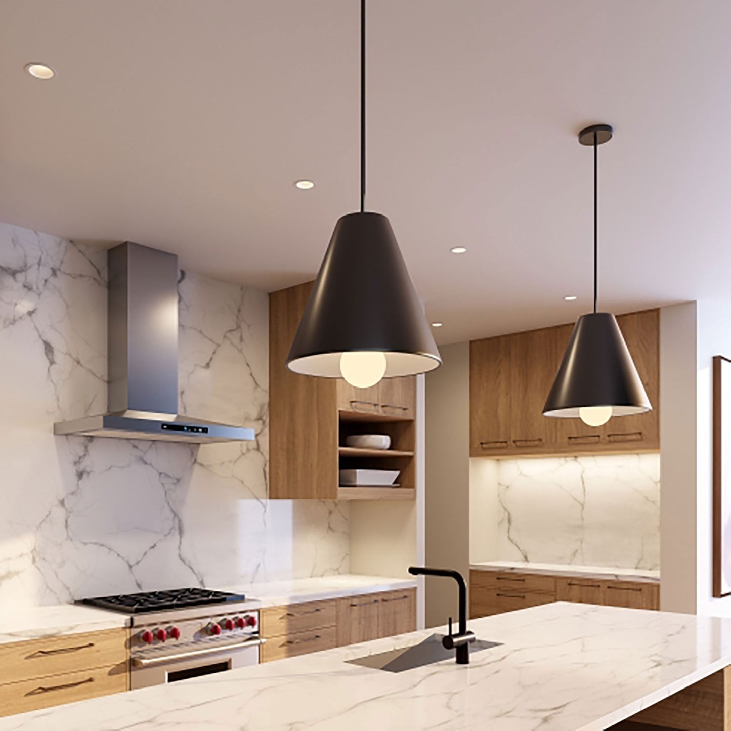 Joni LED Pendant Light in kitchen.