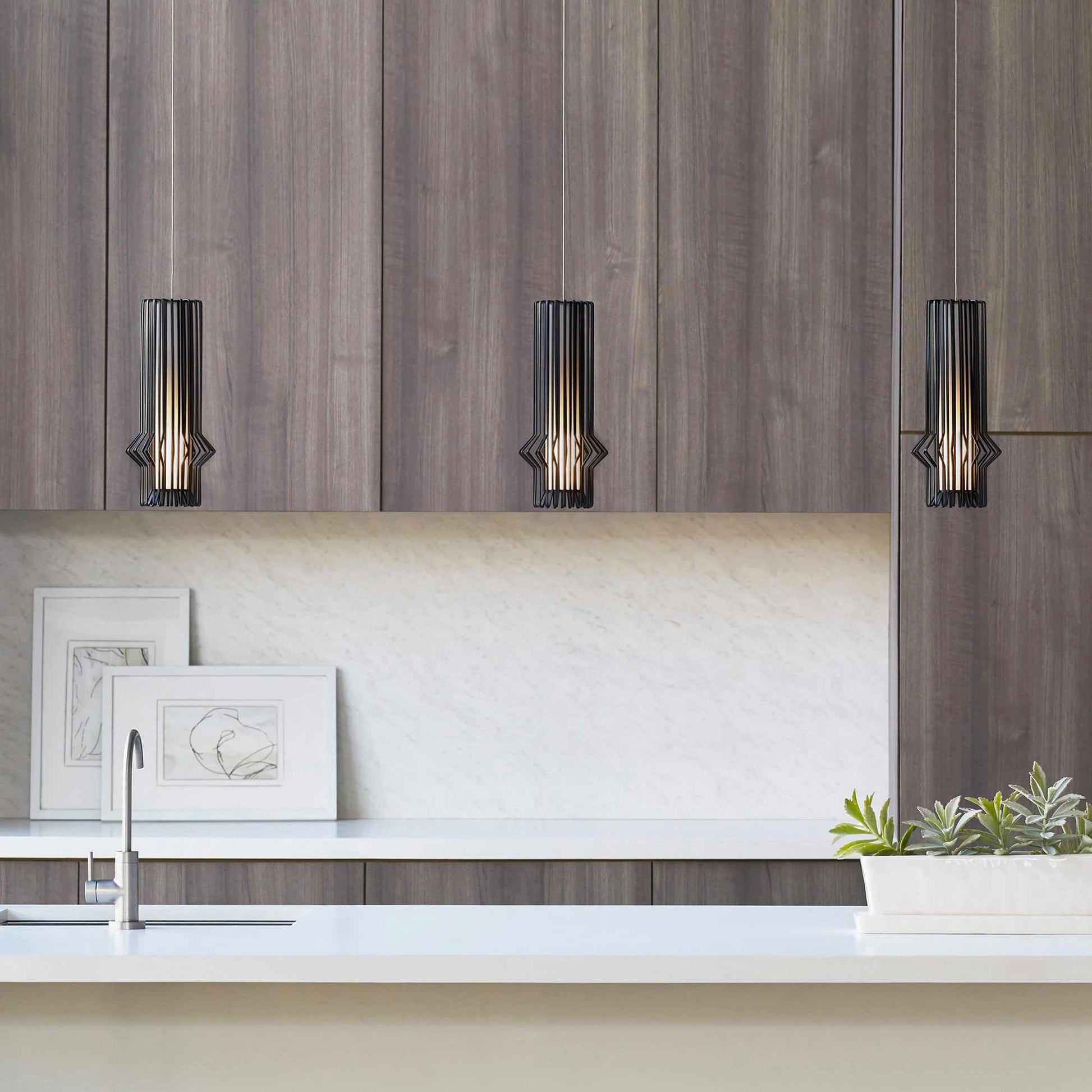 Mini Syrma Pendant Light in kitchen.