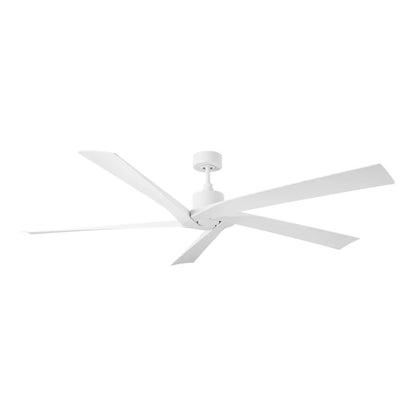 Aspen Coastal Outdoor Ceiling Fan in Matte White (70-Inch).
