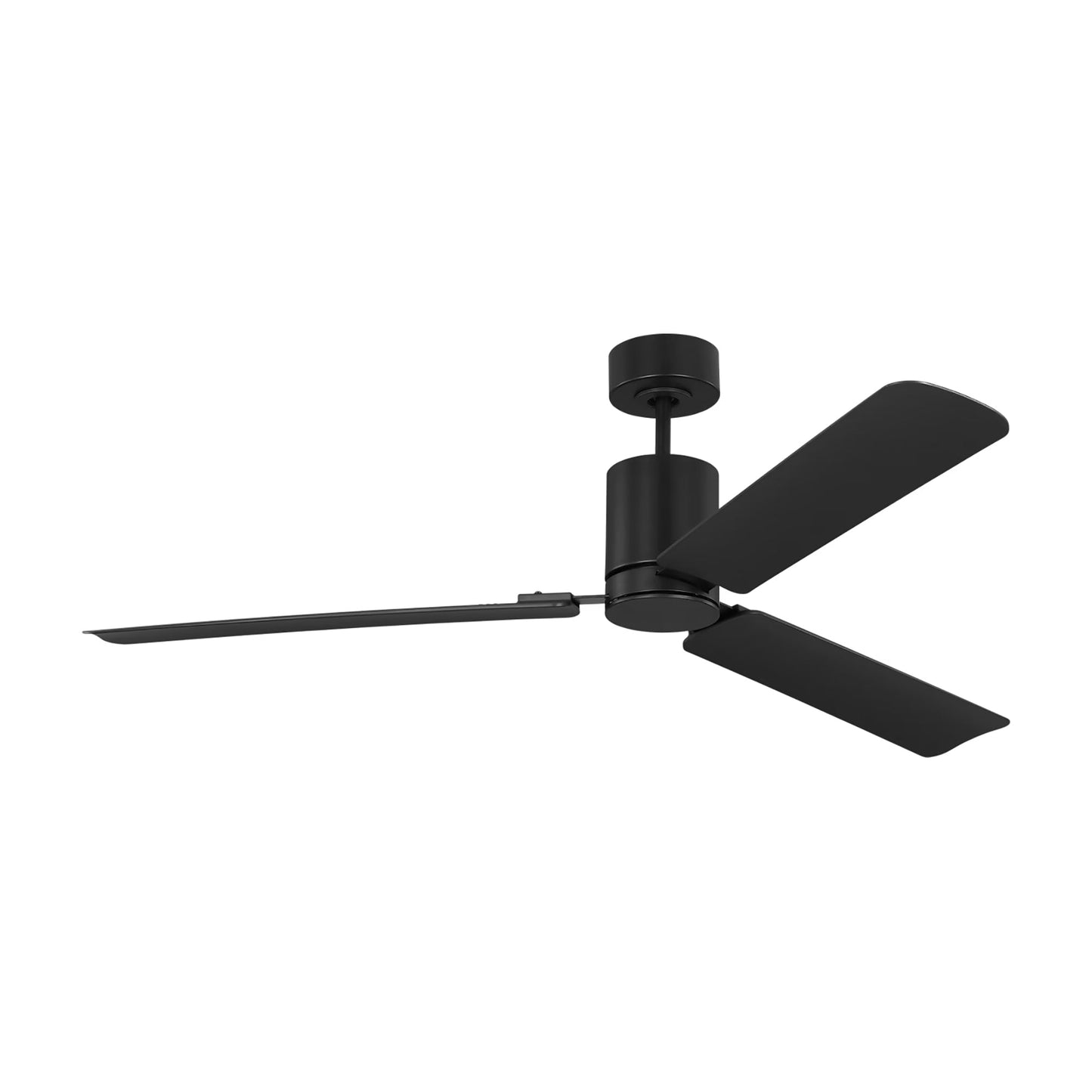 Cleancut Smart Outdoor LED Ceiling Fan in Midnight Black (62-Inch).