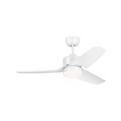 Colgin Outdoor LED Ceiling Fan in Matte White/Matte White (44-Inch).