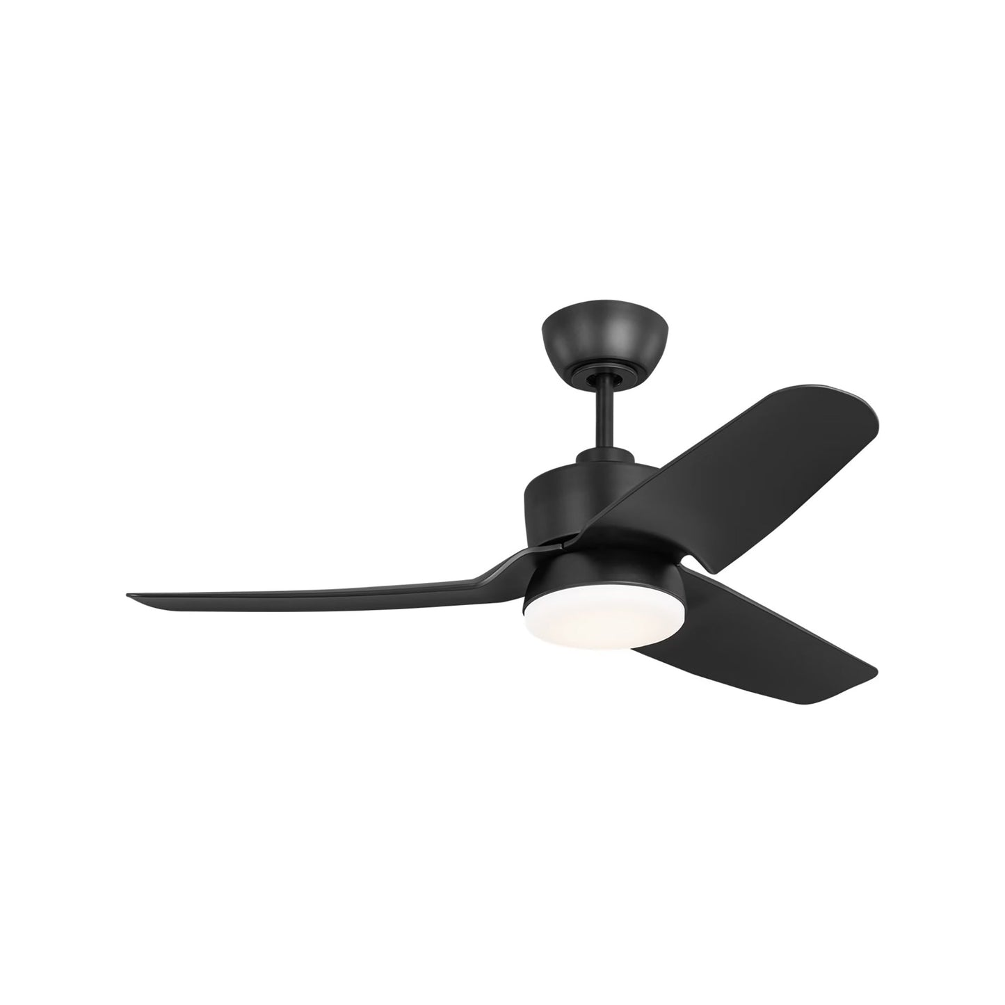 Colgin Outdoor LED Ceiling Fan in Midnight Black/Midnight Black (44-Inch).