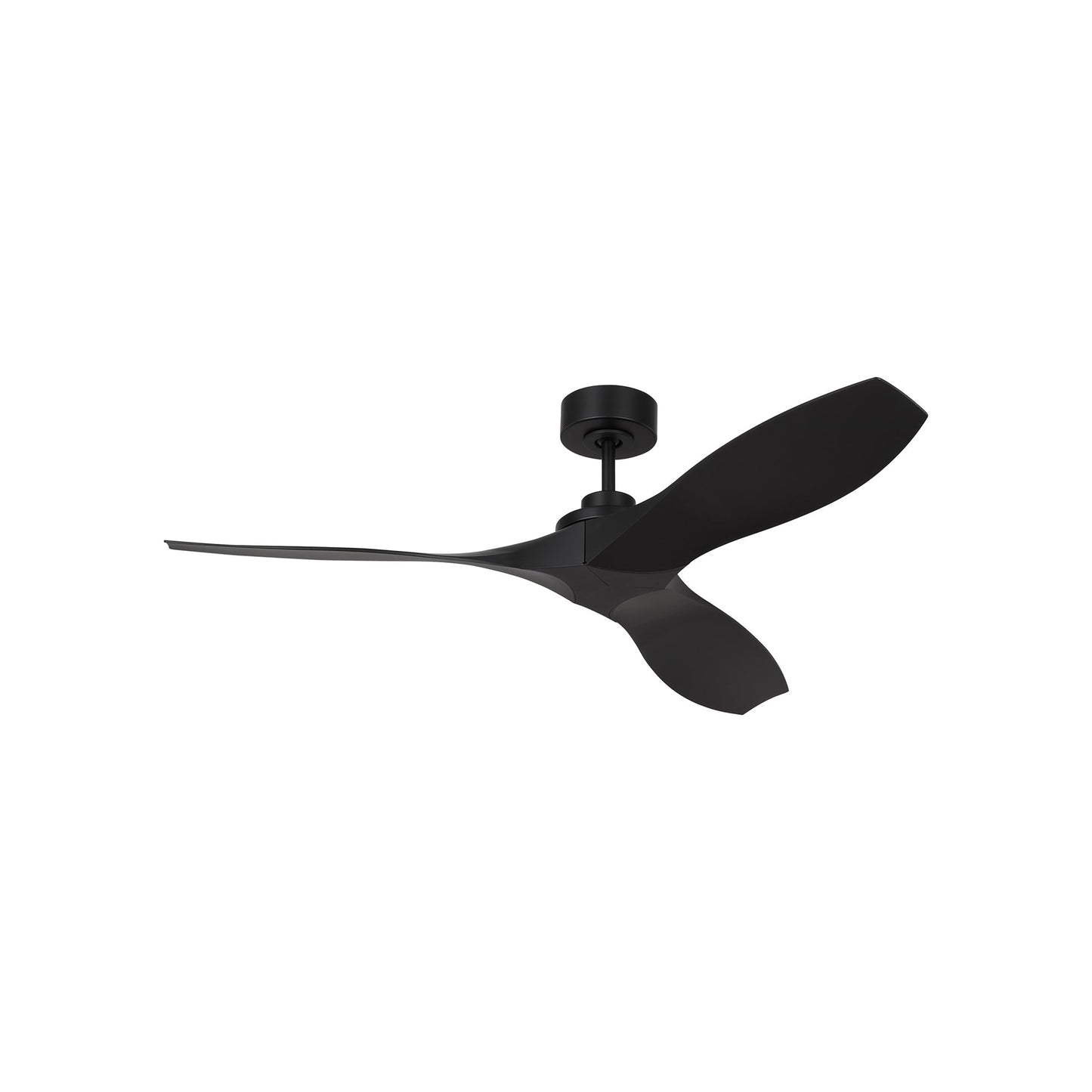 Collins Coastal Outdoor Ceiling Fan in Midnight Black (52-Inch).