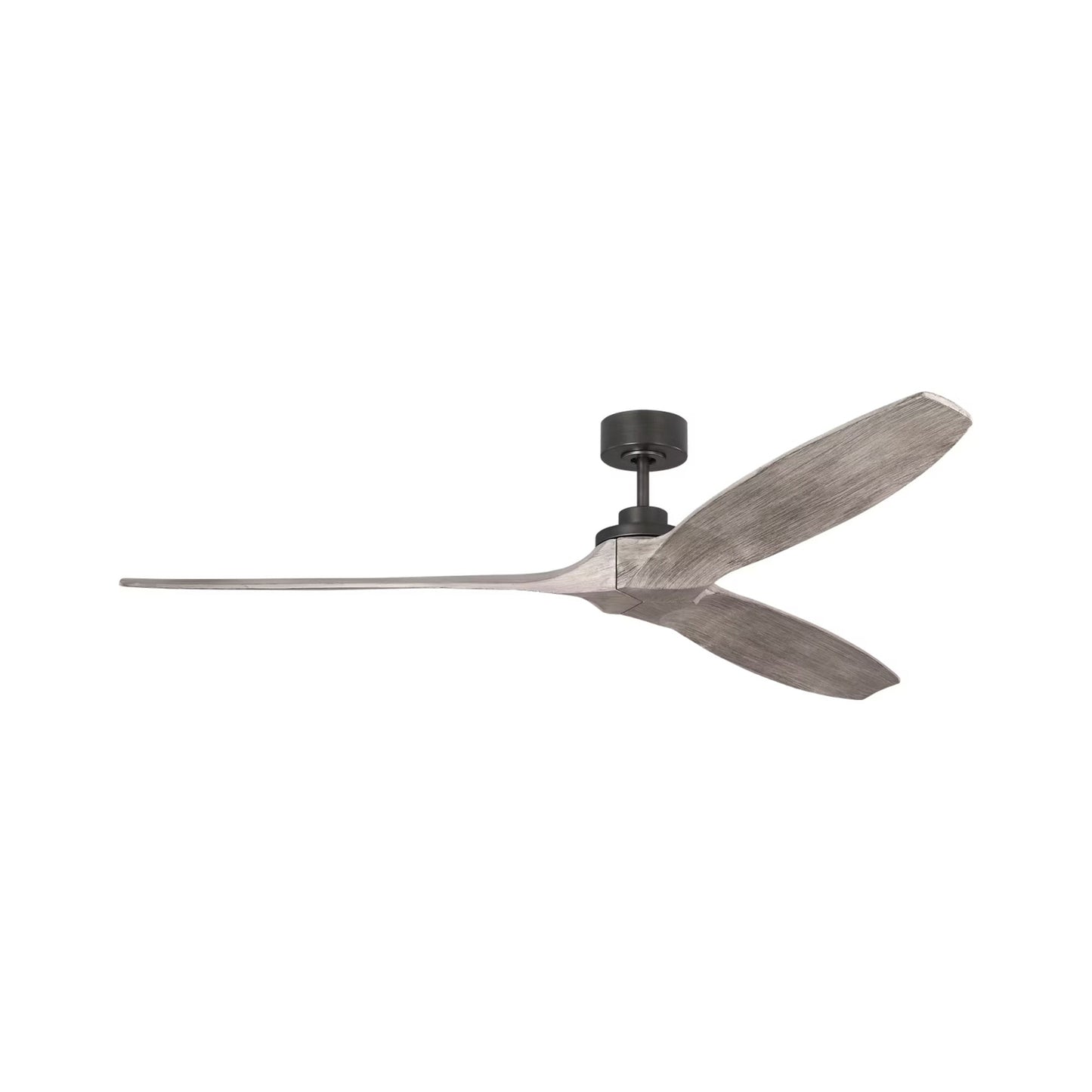 Collins Outdoor Ceiling Fan in Aged Pewter/Light Grey Weathered Oak (70-Inch).