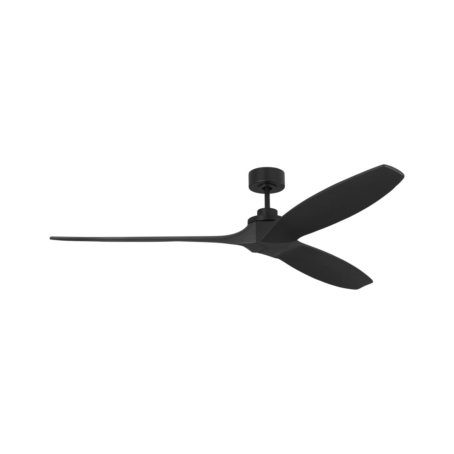 Collins Outdoor Ceiling Fan in Midnight Black (70-Inch).