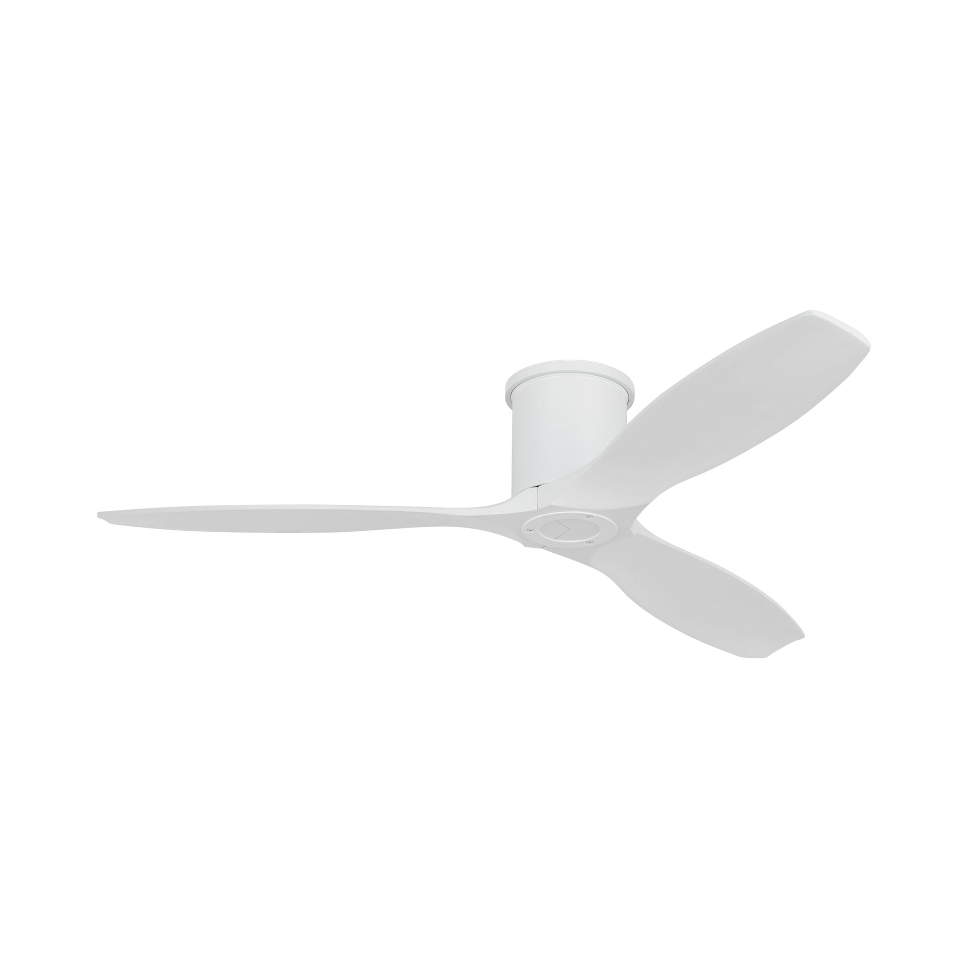 Collins Smart Hugger Outdoor Ceiling Fan in Matte White/Matte White.