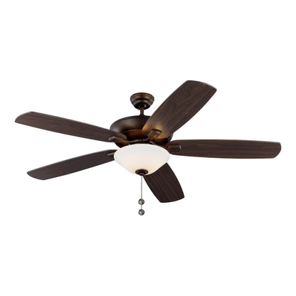 Colony Ceiling Fan in Roman Bronze/Bronze / With Light (60-Inch).