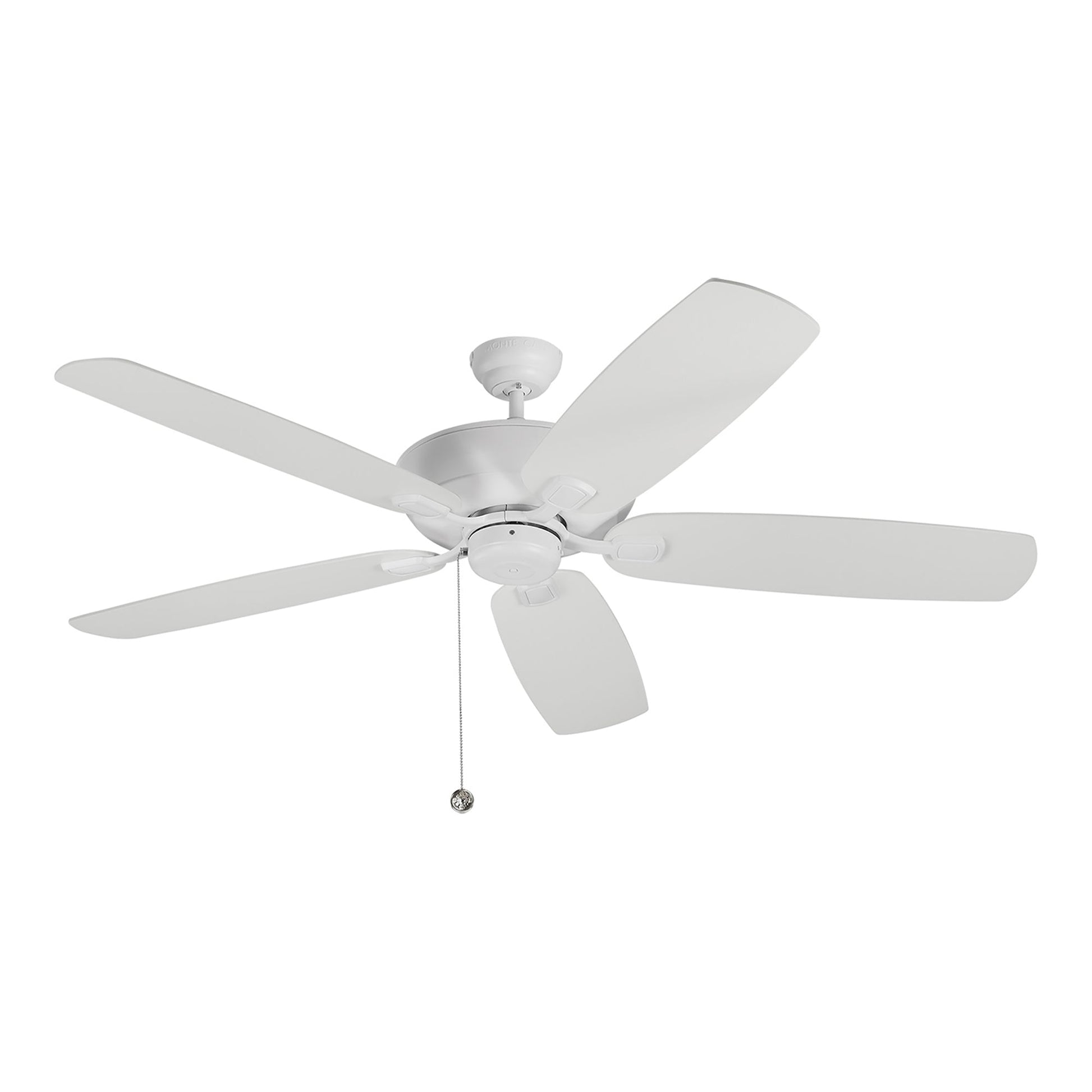 Colony Ceiling Fan in Matte White / Without Light (60-Inch).